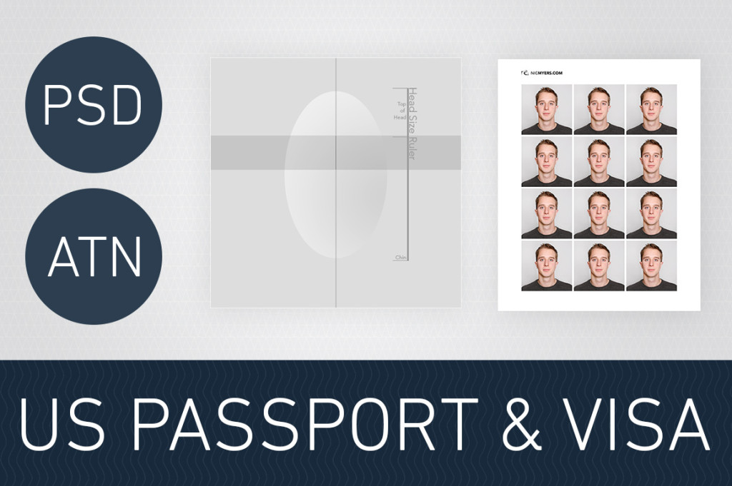 psd passport photo template